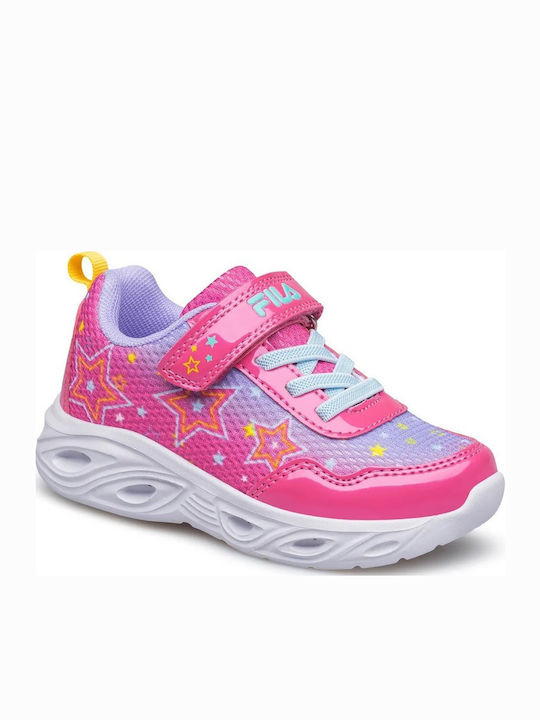 Blink Kinder Sneakers mit Klettverschluss & Lichtern Rosa