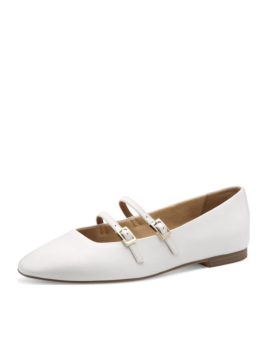 Tamaris Lederne Damen Ballerinas Spitz zulaufen...
