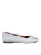 Leather Ballerinas White