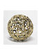 Sferă Decorativă din Metal Aurie pentru Masă 15x15x15cm