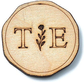 Sigiliu din ceară cu monogramă din lemn 3cm 10buc W1 10 60201 Kaliso Kls-w1-10-60201