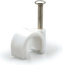 Runder Kabelclip 7mm/20 Weiß Redpoint 28129