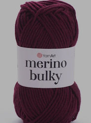 Yarnart Merino Bulky 100g Col.577 Bordeaux 25% ...