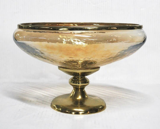 Karvounis Decorative Bowl Pedestal Brown 31x20x2cm