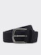 Elastic Men's Belt Knitted Navy Blue
