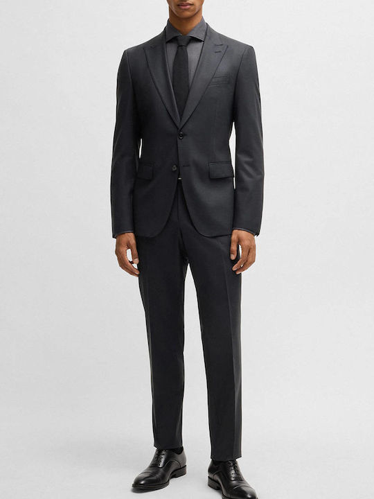 Hugo Boss Men's Winter Suit Slim Fit Black 50534913-001