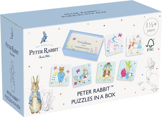 Ξύλινο Παιδικό Puzzle Peter Rabbit 12pcs Orange Tree Toys