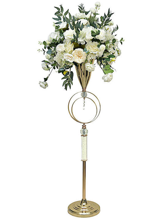 Metal Decorative Candle Holder Gold Hue Css/362004 Kaliso Kls-css-362004