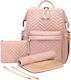 Wickeltasche-Wickelrucksack Rosa 30x40x20cm.