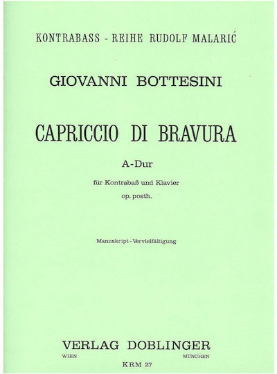 Bottesini Capriccio Di Bravura in A-Dur
