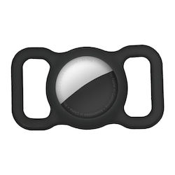 Pet Collar Case Silicone for AirTag in Black color