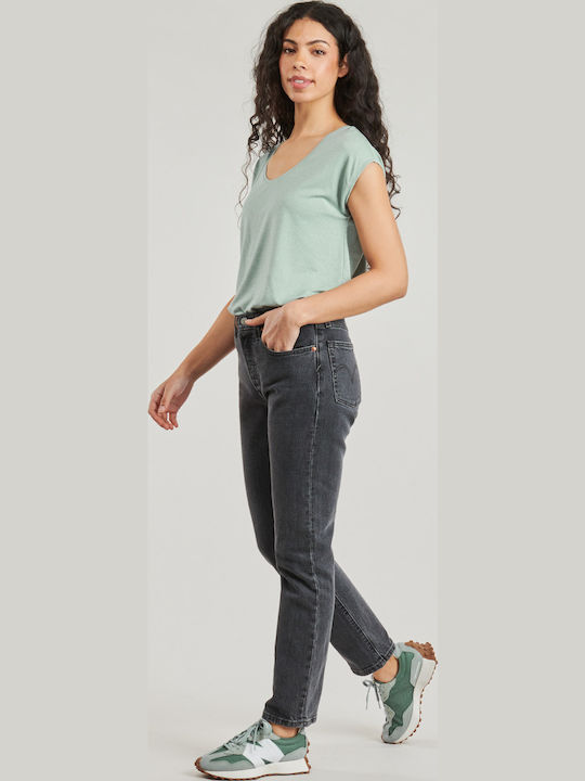 Pieces Women's T-shirt Striped Cloud Blue
