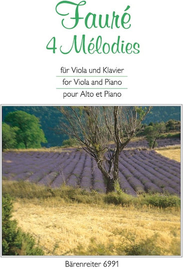 Bärenreiter Fauré 4 Melodien Viola & Klavier Viola Buch