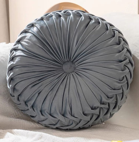ForHome Velvet Gray Sofa Cushion 40x40cm