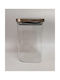 Karvounis Vase General Use with Lid Glass Transparent 1000ml