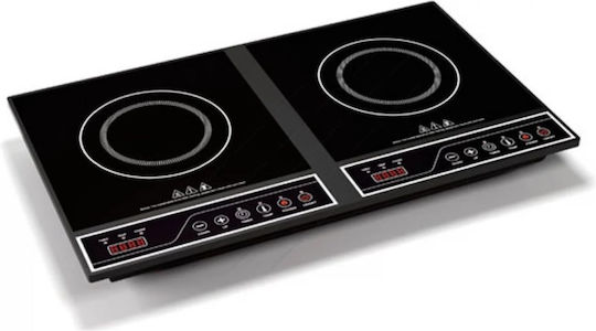 Beko Ursara Επιτραπέζια Εστία Επαγωγική Διπλή Μαύρη