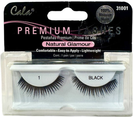 Gala Premium Lashes Natural Glamour 1 Black 100% Human Hair