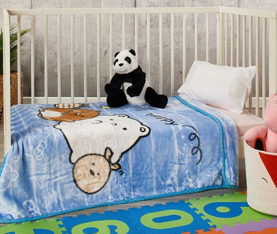 ForHome Blanket Velvet Ciel 100x130cm