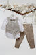 Mi Chiamo Baptism Suit with Vest for Boys Beige A4752