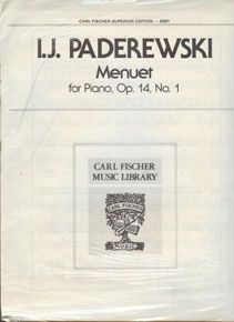 Padarewski Menuet Op.14 N.1
