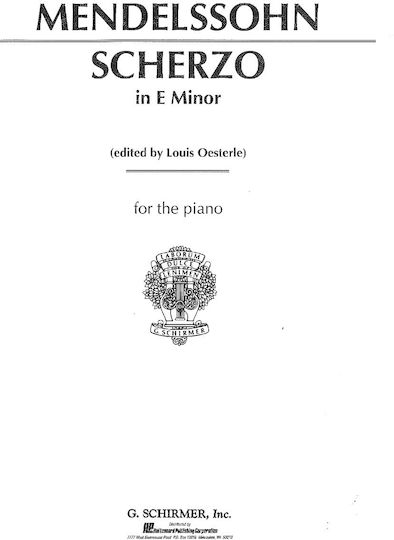 Mendelssohn Scherzo E-moll Mendelssohn Scherzo E-moll