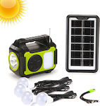 Autonomous Solar Lighting System with Light System , Speaker , Flash Light , Charger & Radio HOD-GDPLUS-GD8072