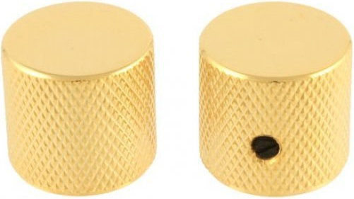 Knopf Metall Flacher Kopf Gold 19 X19 6.35 Fester Schaft Pot Paar 2
