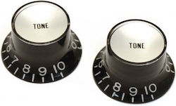 Knob Bell Reflector Tone Black Gold Us Pots Set 2
