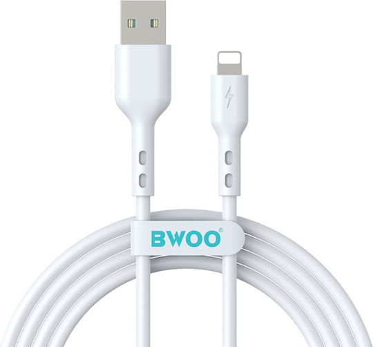 BWOO USB-A to Lightning Cable Λευκό 2m