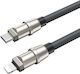 BWOO Плетена USB-C към Lightning кабел 27W Сив 1.2м