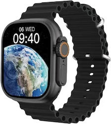 Ultra 9 Max Smartwatch με Παλμογράφο (Μαύρο / Μ...
