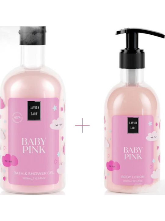 Lavish Care Baby Pink Set Îngrijire pentru Hidratare & Curățare corp 2buc