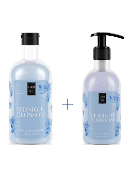 Lavish Care Midnight Blossom Set Îngrijire pentru Curățare corp & Hidratare 2buc
