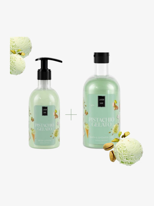 Lavish Care Pistachio Gelato Hautpflegeset für Reinigung Körperreinigung 2Stück