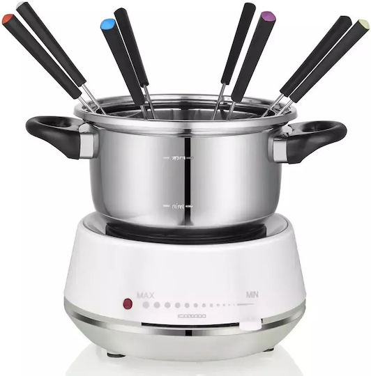 Melissa Electric Fondue Pot Silver 27x27x27cm