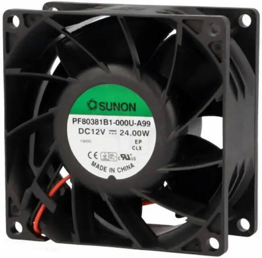 Ανεμιστήρας 12v Dc 80x80x38 24w 2a Sunon