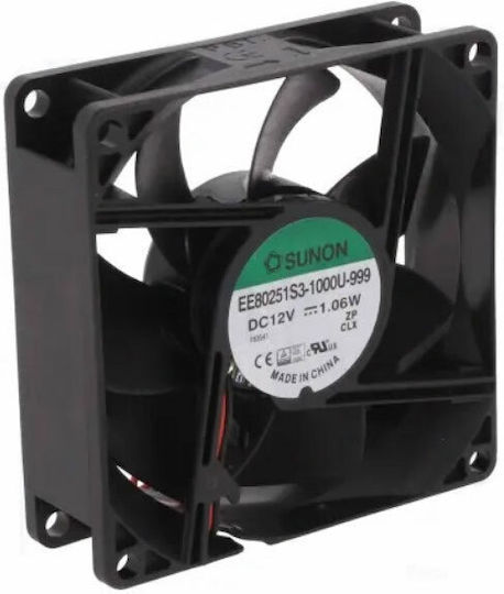 Ανεμιστηράκι 12v Dc 80x80x25 1.06w Sunon