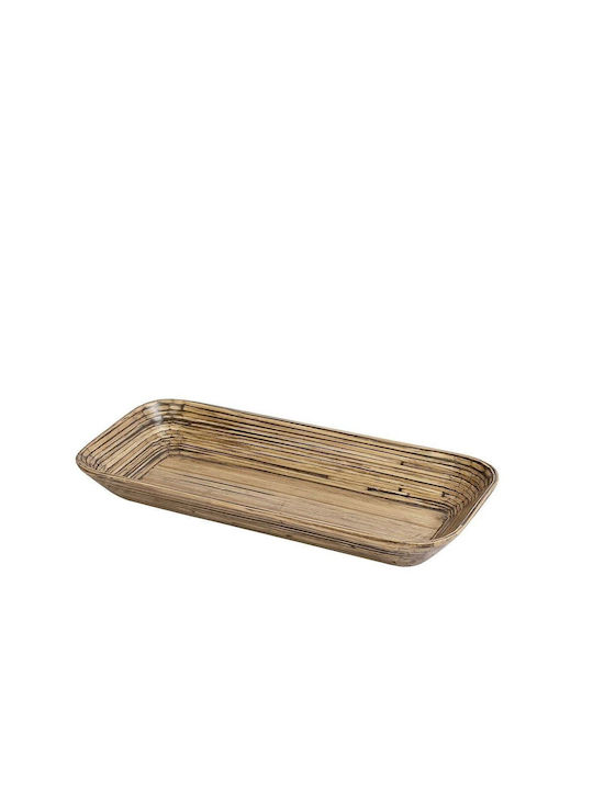 Espiel Bali Bamboo Rectangular Serving Tray made of Bamboo in Beige Color 40x18.21x5cm BAB103 1pcs