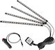 4 in 1 Universal Car Lighter 8 Colors App Control Led Atmosphere Light Decorative Lamp 18 LEDs Cable Length 1.5 M