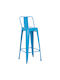 Stool for Bar Outdoor Melita-pro Blue 42x42x100cm