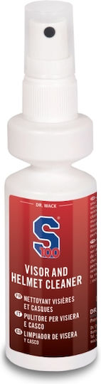 S100 Curățător pentru Vizieră de Cască 100ml Lavetă din Microfibră Dr Wack