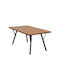 Tisch Stabil Fl6514 Brown 160x91x72cm