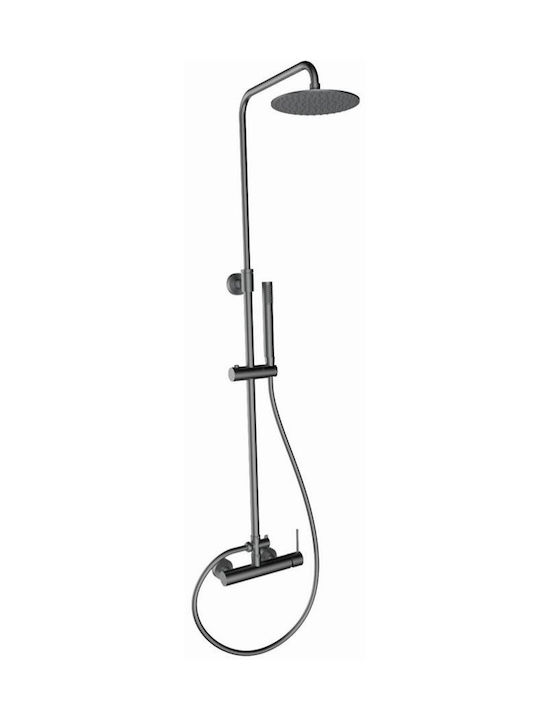 Interflex Duschsäule mit Armatur Bronze