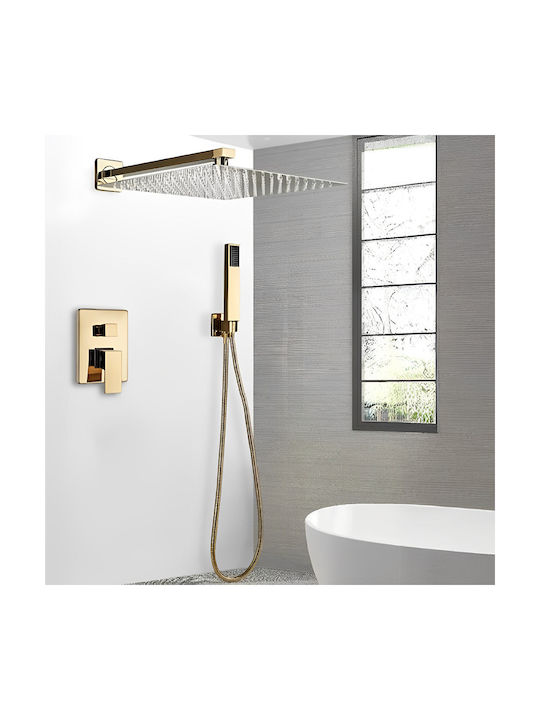 für Dusche 2 Ausgänge Gold