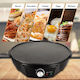 Electric Crepe Maker Pancakes Eggs 1200W Mixdor Mx 1002 Black