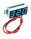0.28inch Dc 2.5-30v Voltmeter Blue 2 Wired