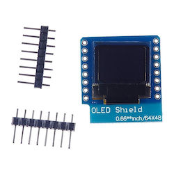 0,66 Zoll OLED D1 Mini OLED Shield I2C/IIC 64x48 Pixel 3,3V