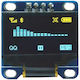 0.96" I2c 128x64 Oled Lcd Οθόνη Ssd1306 Κίτρινο Μπλε