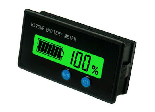H52v210cup1 Lead-acid/lithium Battery Capacity Display Remaining Power Percentage Voltmeter 9-100v