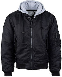 Jacket Bomber Black - Grey
